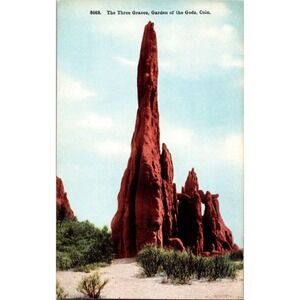 Antique Postcard 8668‎ The Three Graces Garden Of The Gods Colorado
